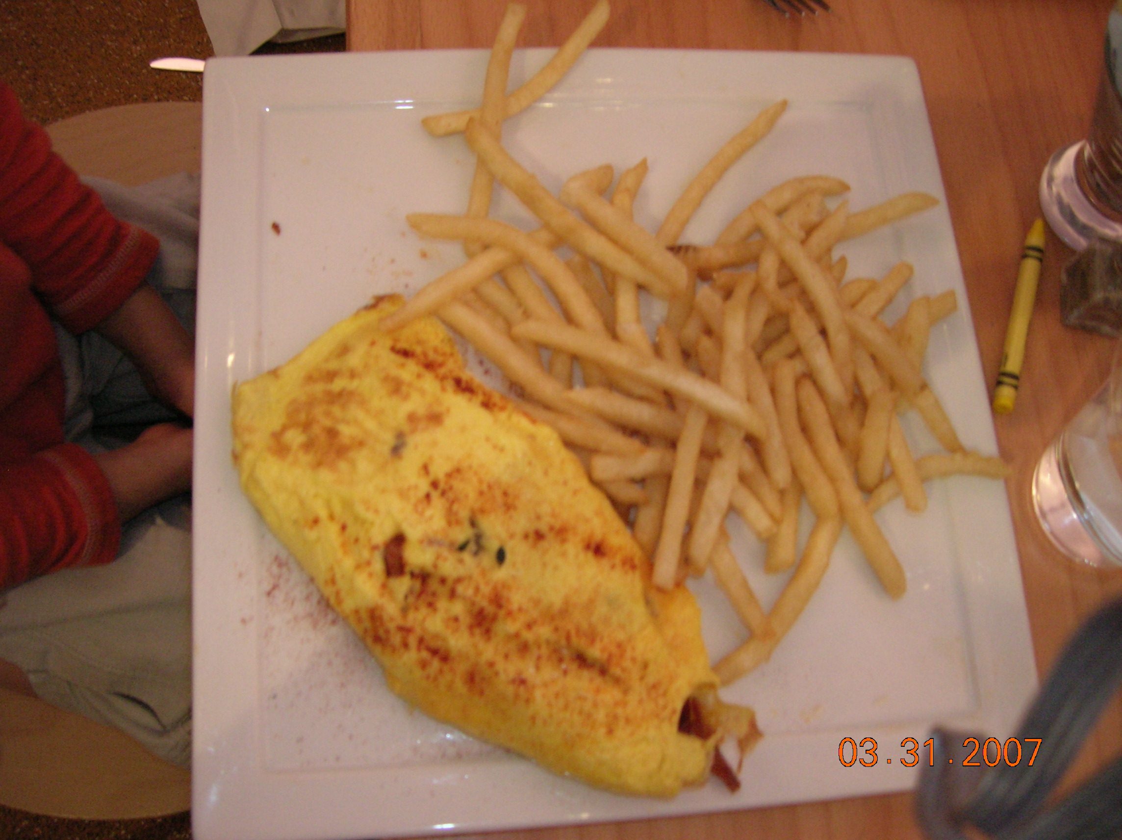 bacon omelette