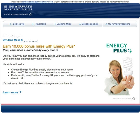 usairways energy plus email